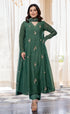 Alvami Women Silk Embroidery Kurta and Pant Set with Dupatta