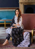 Black, White Printed Viscose Rayon Kurta, Pant And Dupatta Set