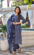 Light Sky Printed Pure Cotton Kurta And Pant Set