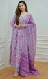 White Printed Viscose Rayon Kurta And Pant Set
