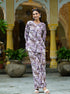 Women Ethnic Printed Round Neck Cotton Cord Set