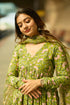 Alvami Women Green Floral Print Viscose Alia Cut Kurta Pant With Dupatta Set