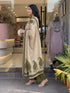 Alvami Women Green&Beige Viscose Printed Straight Kurta Set with Printed Palazzo Pants & Dupatta