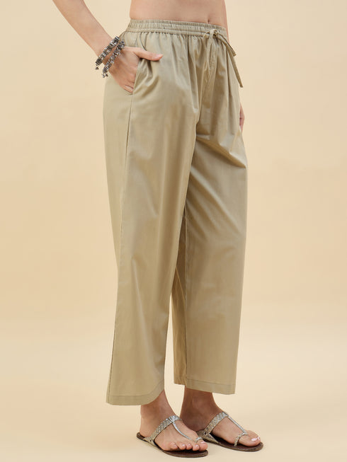 Alvami Women’s Cotton Relaxed Fit Wide Leg Palazzo Pants