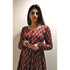 Alvami Women's Red Floral Printed Viscose Anarkali Suit Set with Dupatta | Elegant Ethnic Wear