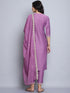 Pink Embroidery silk Kurta And Pant Set With Dupatta