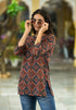 Printed Straight Short Kurta