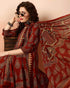 Viscose Black A-Line Kurta And Pant Set With Dupatta