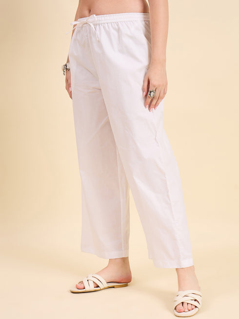 Alvami Women’s Cotton Relaxed Fit Wide Leg Palazzo Pants