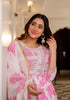 Pink Embroidery Viscose Rayon Kurta, Pant And Dupatta Set