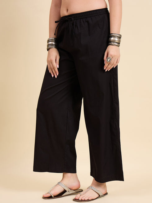 Alvami Women’s Cotton Relaxed Fit Wide Leg Palazzo Pants