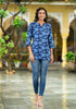 Floral Printed Viscose Short Kurta