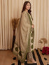 Alvami Women's Green & Beige Printed Viscose Straight Kurta Set with Dupatta | Trendy Ethnic Wear