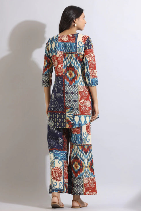 Women Cotton Printed Cord Set