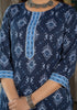 Blue Embroidery Viscose Rayon Kurta, Pant And Dupatta Set