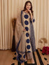 Alvami Women's Morepeach & Beige Printed Viscose Straight Kurta Set with Dupatta | Trendy Ethnic Wear
