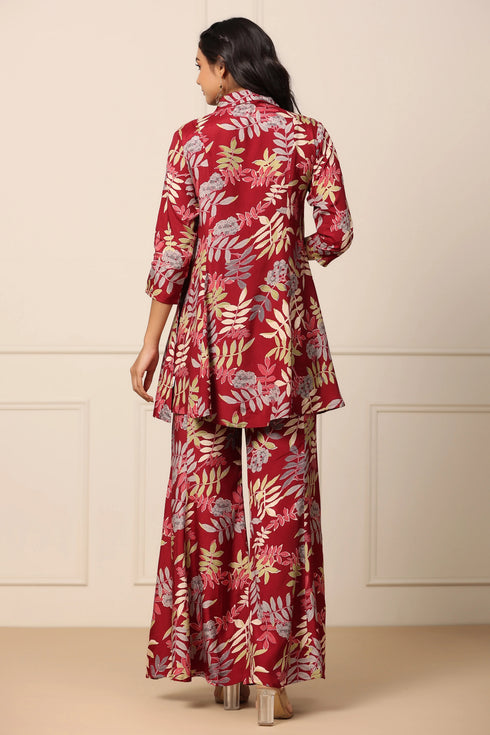 Women Floral Printed Cotton Kurta and Pant Set