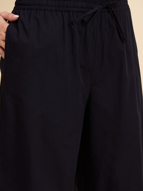 Alvami Women’s Cotton Relaxed Fit Wide Leg Palazzo Pants