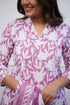 Viscose Floral Printed Pink Kurta And Pant Set With Dupatta