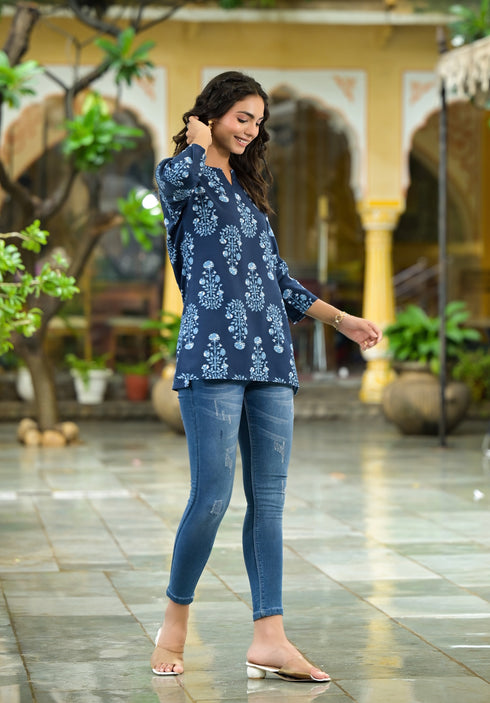 Ethnic Printed Straight Kurta