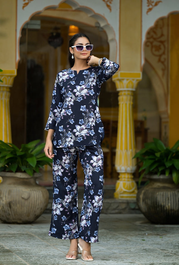 Floral Printed Cord Set