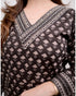 Black Embroidery Viscose Rayon Kurta, Pant And Dupatta Set