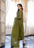 Alvami Women's Green Embroidered Silk Anarkali Suit Set with Dupatta | Premium Festive Wear