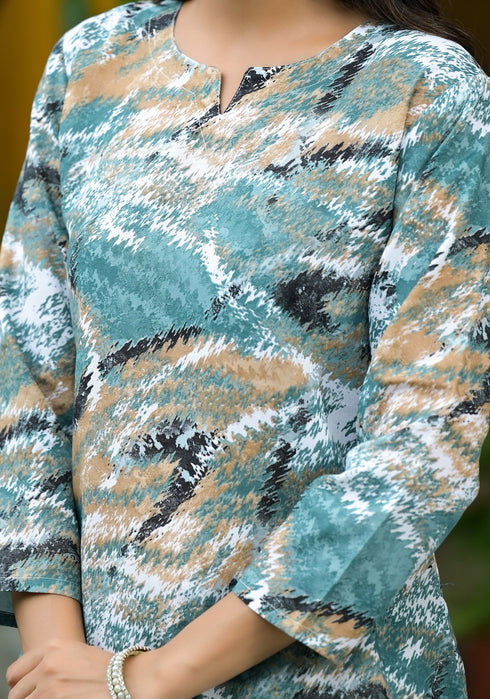 Women Cotton Printed Cord Set