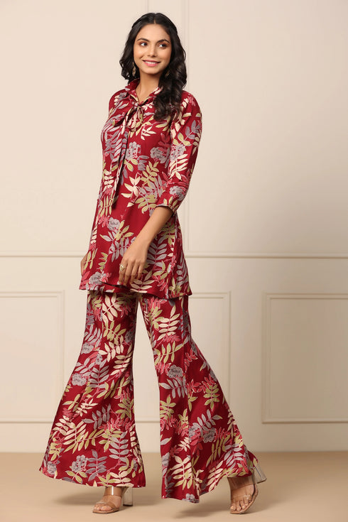 Women Floral Printed Cotton Kurta and Pant Set