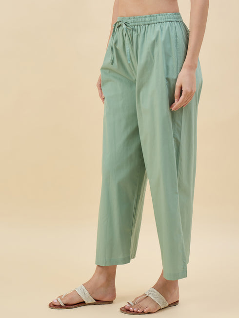 Alvami Women’s Cotton Relaxed Fit Wide Leg Palazzo Pants