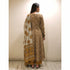 Alvami Women's Yellow & Cream Printed Viscose Anarkali Kurta Pant Set with Dupatta