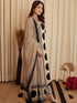 Alvami Women's Black & Beige Printed Viscose Straight Kurta Set with Dupatta | Trendy Ethnic Wear