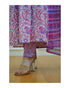 White Printed Viscose Rayon Kurta And Pant Set