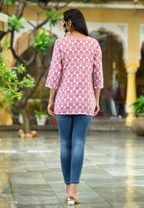 Floral Printed Straight Kurta