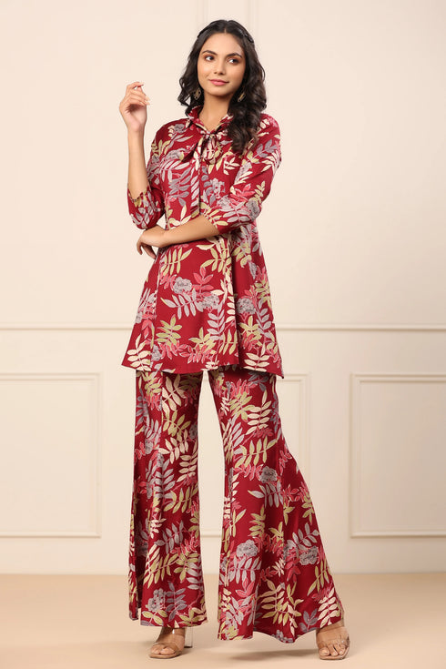 Women Floral Printed Cotton Kurta and Pant Set