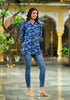 Floral Printed Viscose Short Kurta
