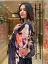 Viscose Black A-Line Kurta And Pant Set With Dupatta