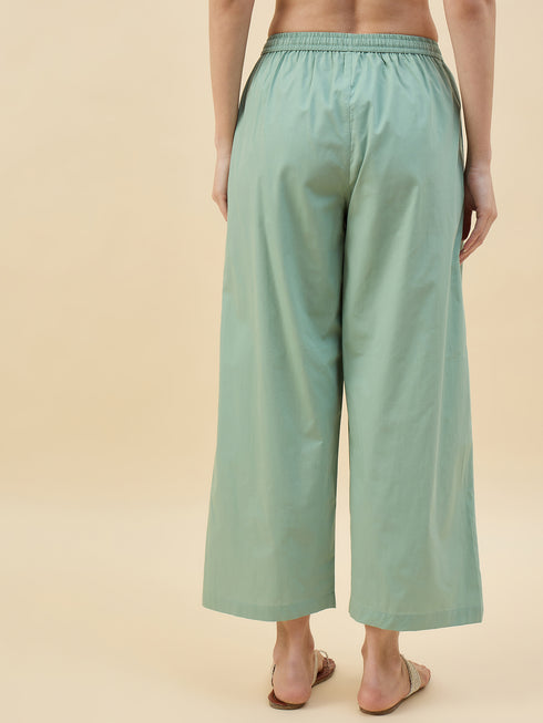 Alvami Women’s Cotton Relaxed Fit Wide Leg Palazzo Pants
