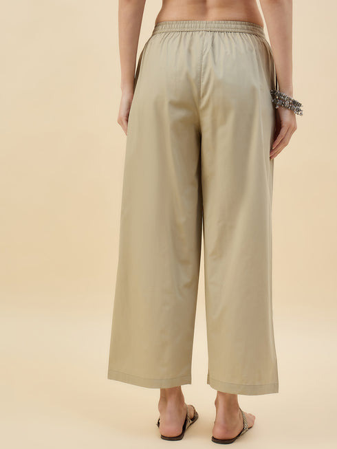 Alvami Women’s Cotton Relaxed Fit Wide Leg Palazzo Pants