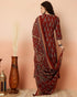 Viscose Black A-Line Kurta And Pant Set With Dupatta