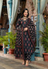 Black Embroidery Viscose Rayon Kurta, Pant And Dupatta Set