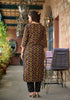 Yellow Embroidery Viscose Rayon Kurta, Pant And Dupatta Set