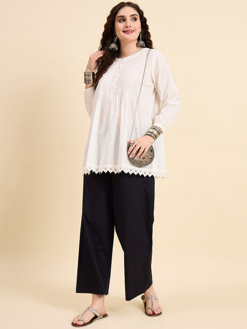 Alvami Women’s Cotton Relaxed Fit Wide Leg Palazzo Pants