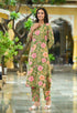 Women Floral Printed Cotton Kurta and pant set