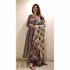 Alvami Women's Maroon & Cream Printed Viscose Anarkali Kurta Pant Set with Dupatta