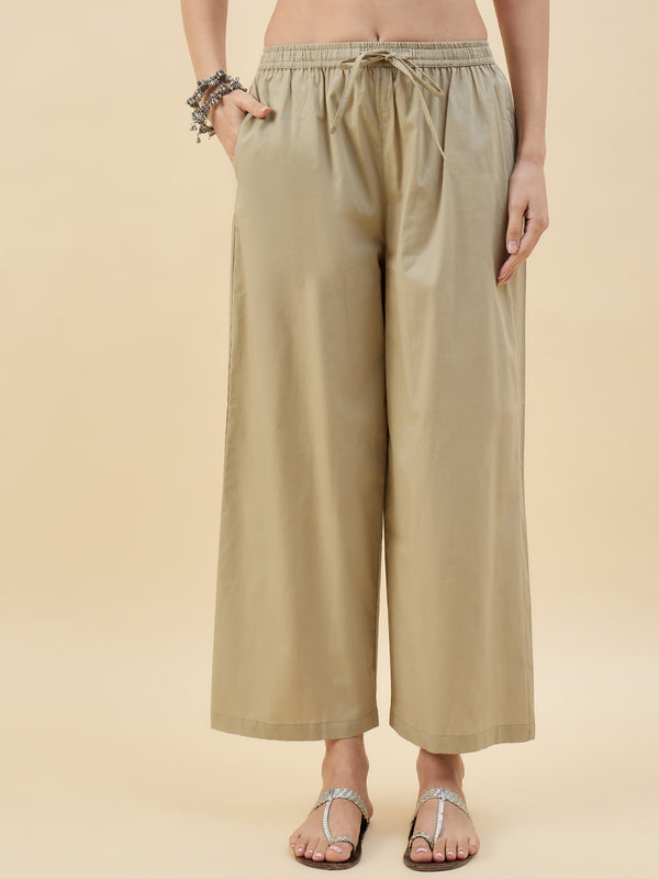 Alvami Womenβs Cotton Relaxed Fit Wide Leg Palazzo Pants