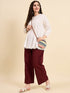 Alvami Women’s Cotton Relaxed Fit Wide Leg Palazzo Pants