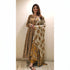 Alvami Women's Yellow & Cream Printed Viscose Anarkali Kurta Pant Set with Dupatta