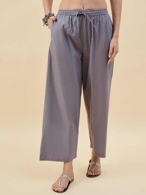 Alvami Women’s Cotton Relaxed Fit Wide Leg Palazzo Pants