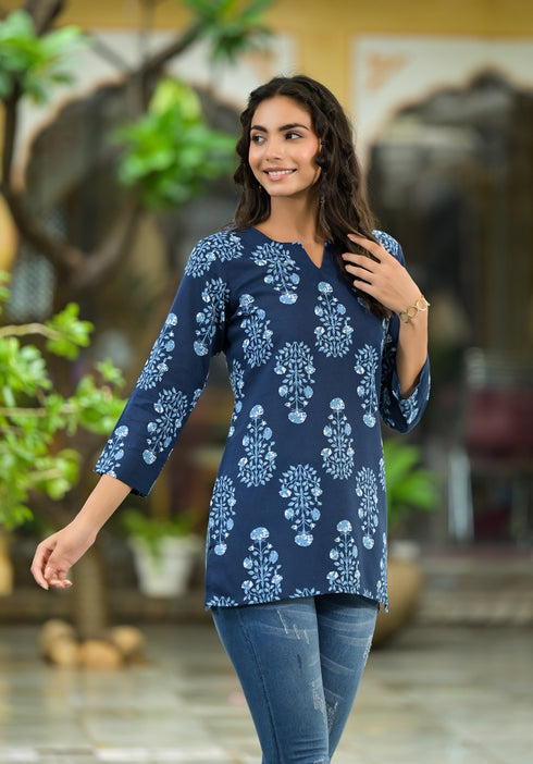 Ethnic Printed Straight Kurta